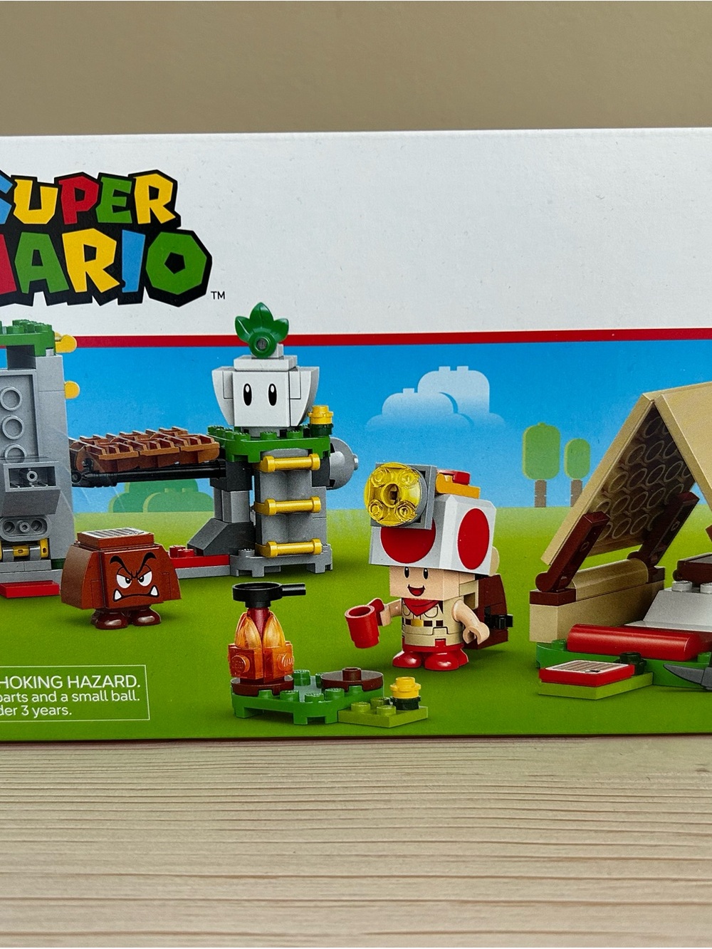 Nintendo Super Mario Toad Camping Playset - Red, White, Green, Brown, Yellow